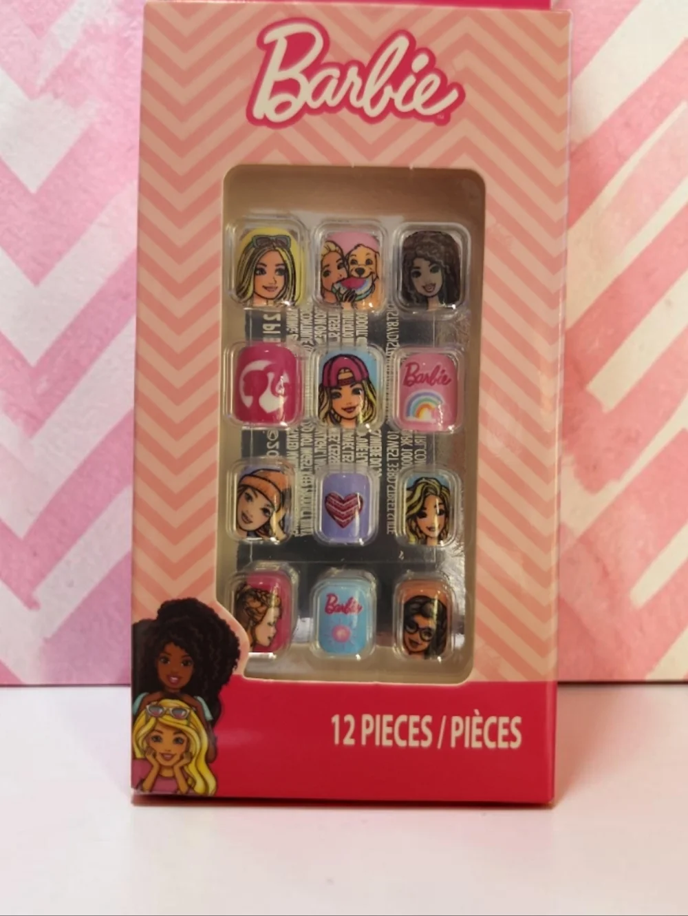 Girl's Press-On Nail Sets (Frozen, Stitch, Barbie) - NIP